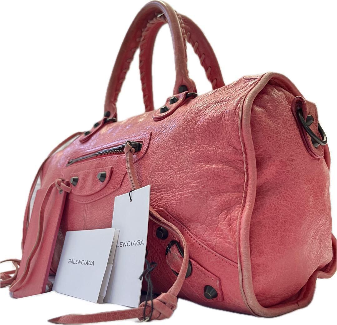 タグ付き】BALENCIAGA バレンシアガ トートバッグ ザ・シティ レザー 