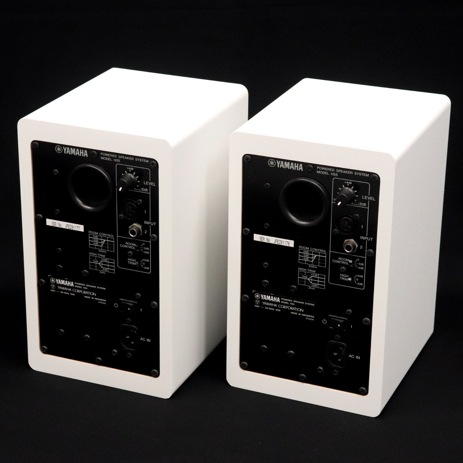 YAMAHA パワードスタジオモニター HS5W ホワイト 2本セット