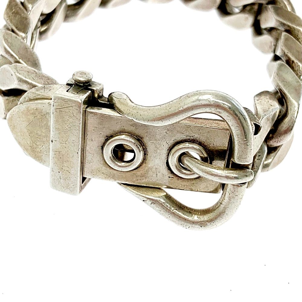 HERMES ブレスレット 中古】HERMES エルメス シルバー925 ブックルセリエGM