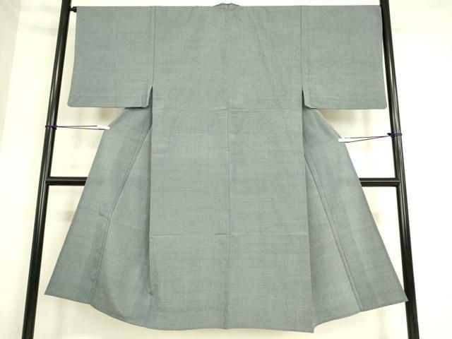 平和屋着物▽男性　本塩沢　単衣　110亀甲　宮田織物工場謹製　証紙付き　正絹　逸品　DAAS0475az 平和屋着物▽男性 本塩沢 単衣 110亀甲 宮田織物工場謹製 証紙付き