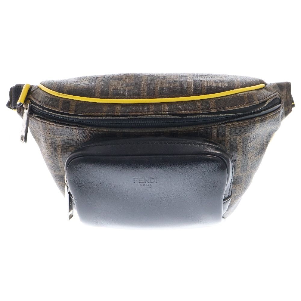 FENDI フェンディ ズッカ柄 ベルトボディバッグ 7VA446 ブラウン