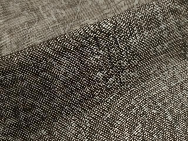 平和屋着物○本場大島紬 9マルキ 更紗花唐草文 正絹 逸品 CAAX0823vf