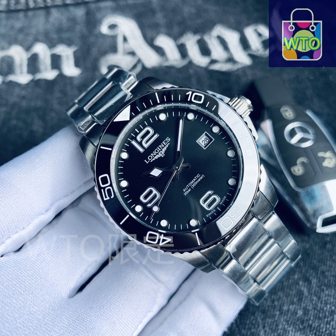 今日特価】Longines Conquest Steel Watch ロンジン コン