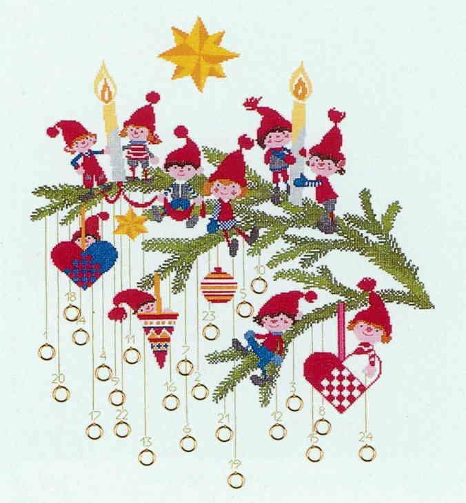 フレメ クロスステッチ刺繍キット 【クリスマスのニッセ】 34-6610 