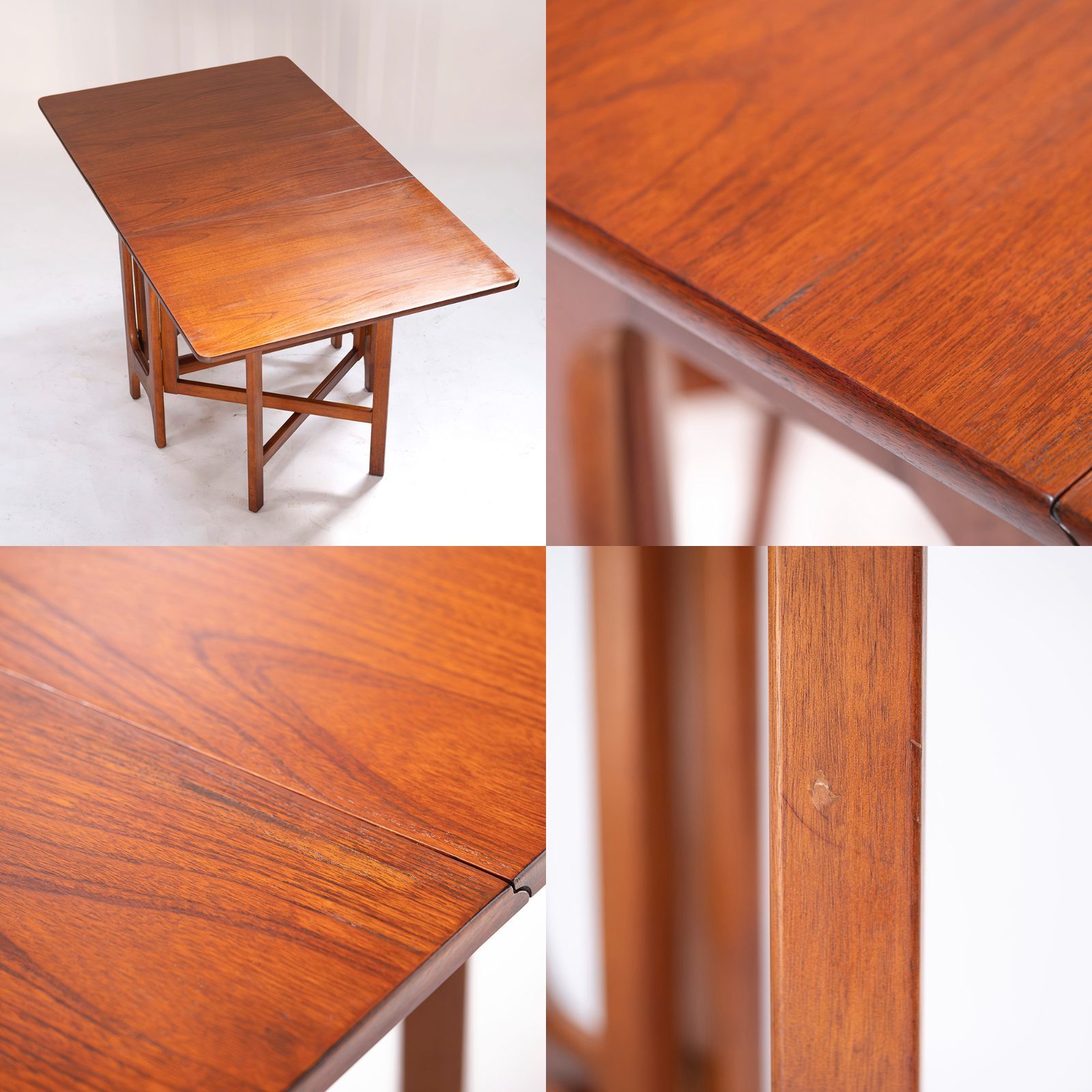 ダイニングテーブル 英国ヴィンテージ ゲートレッグテーブル チーク材