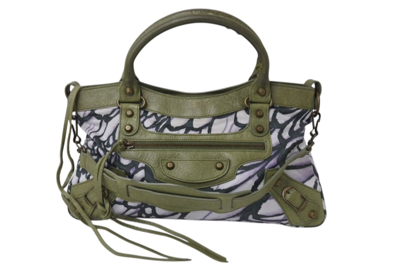 BALENCIAGA バレンシアガ 花柄 The City ザシティ 2WAY ハンドバッグ 
