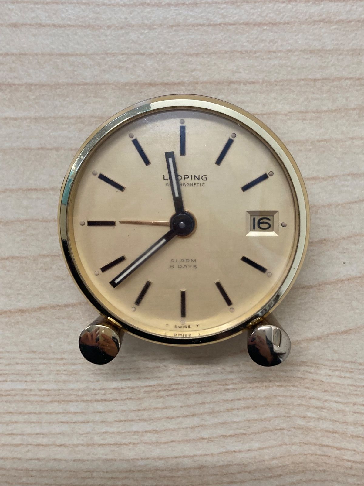 LOOPING ルーピング スイス製 置き時計 インテリア ジャンク品