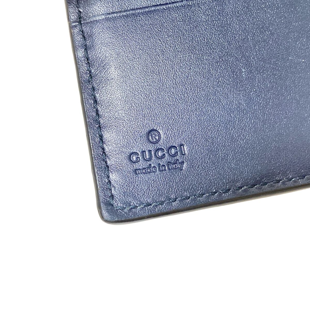 GUCCI(グッチ) 2つ折り財布 シマライン,シェリー(ウェブ) 408826  