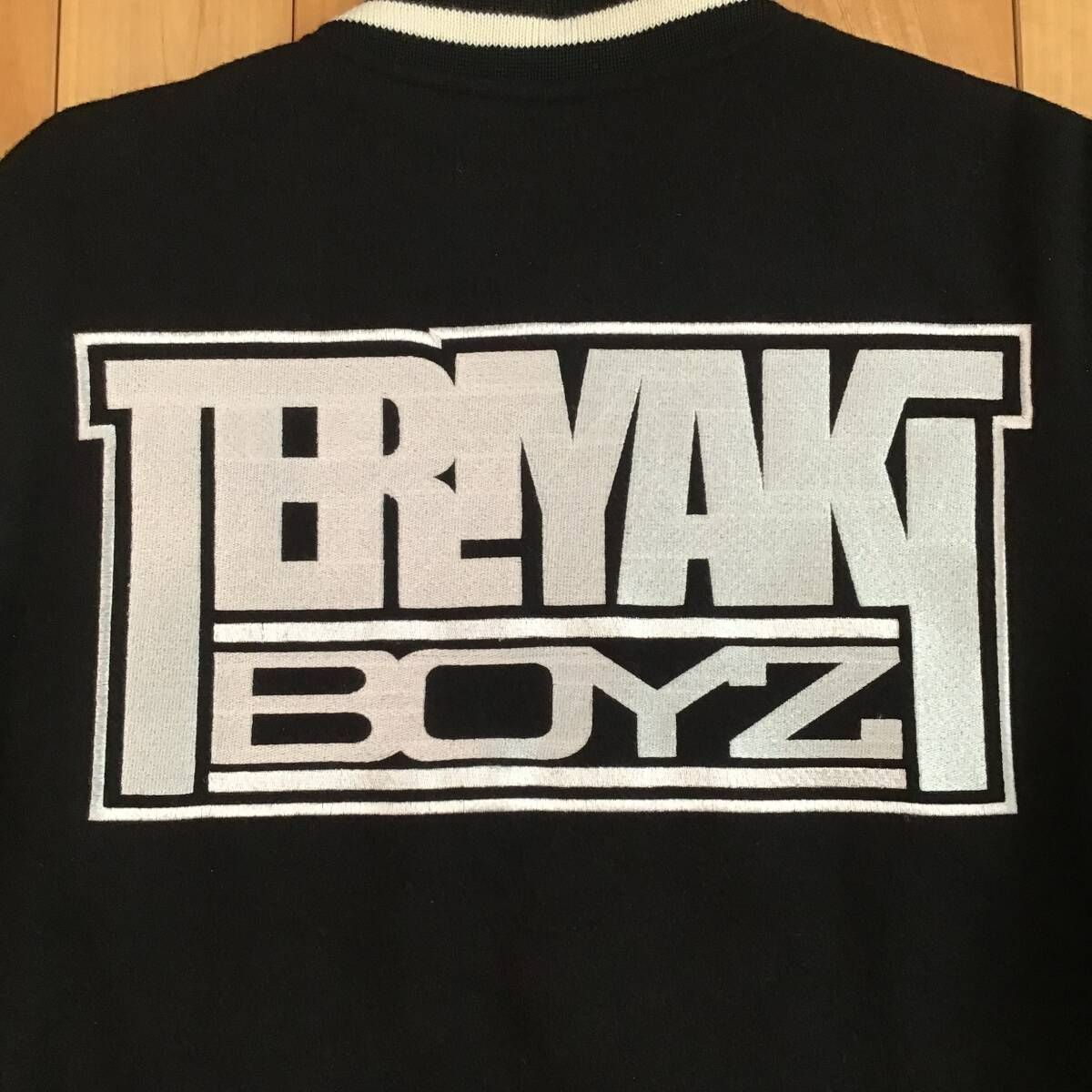 ☆Kanye West着用☆ TERIYAKI BOYS 袖レザー スタジャン Sサイズ a 