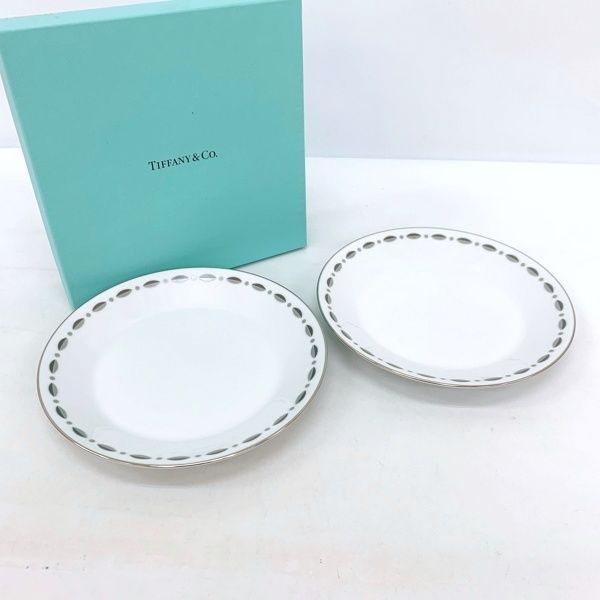 TIFFANY&Co. ティファニー プレート 2枚組 ペア 皿 食器 GRAMERCY