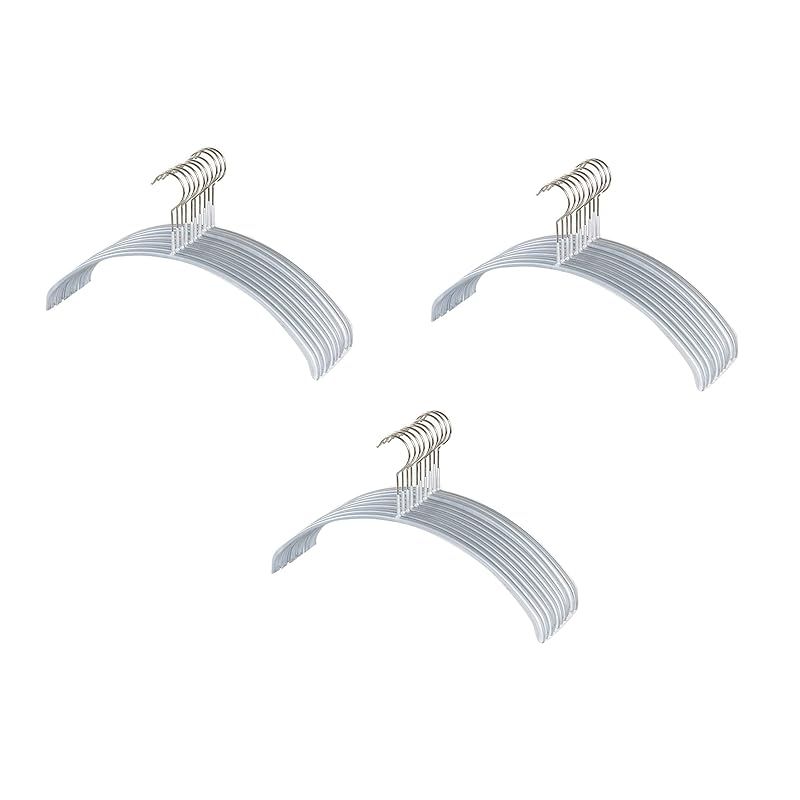 MAWA(マワ) すべり落ちない ハンガー シルバー 人体ハンガー ドイツ製 60本 119611 40×22×1? : マワ すべり落ちない ハンガー 人体ハンガー ドイツ製