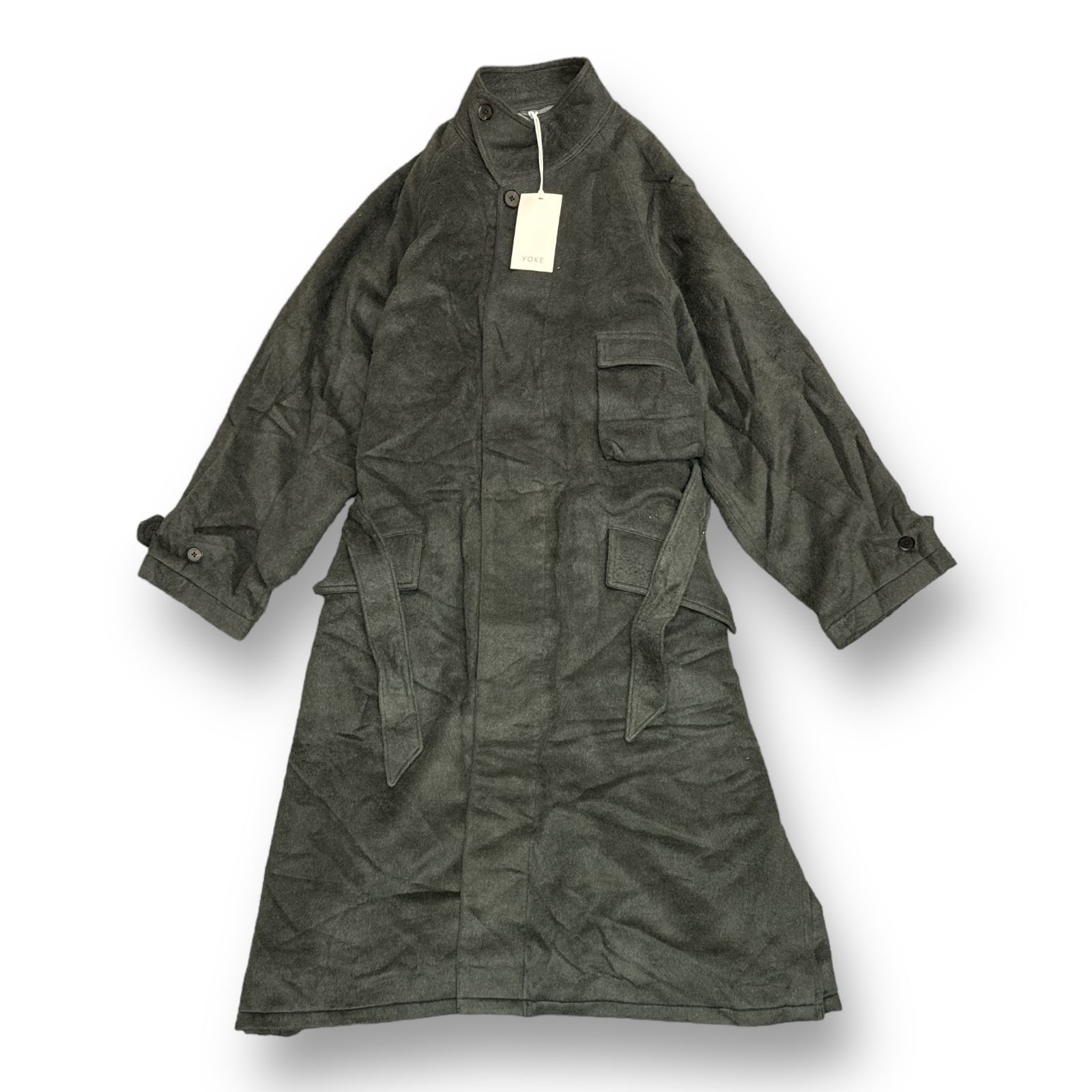 定価107800円 YOKE COTTON YAKスタンドカラーコート