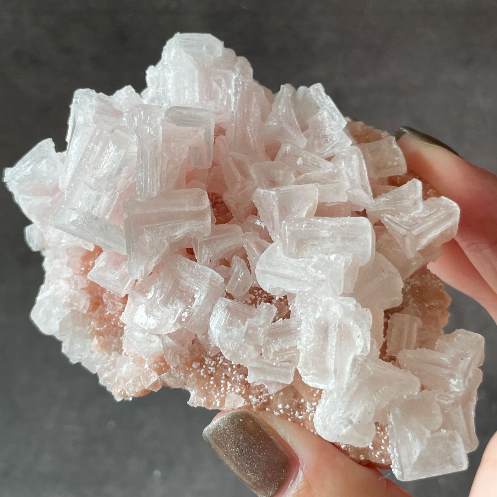 カリフォルニア産|pink Halite ピンクハライト|岩塩 原石|天然石