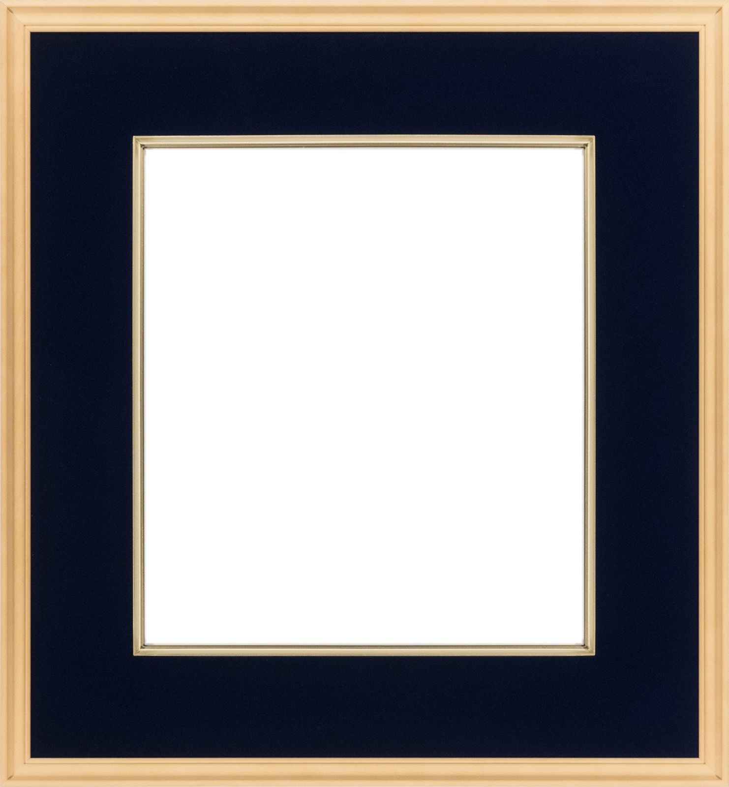 Color:紺 色紙額縁 4900 マット付 UVカットアクリル仕様 (紺