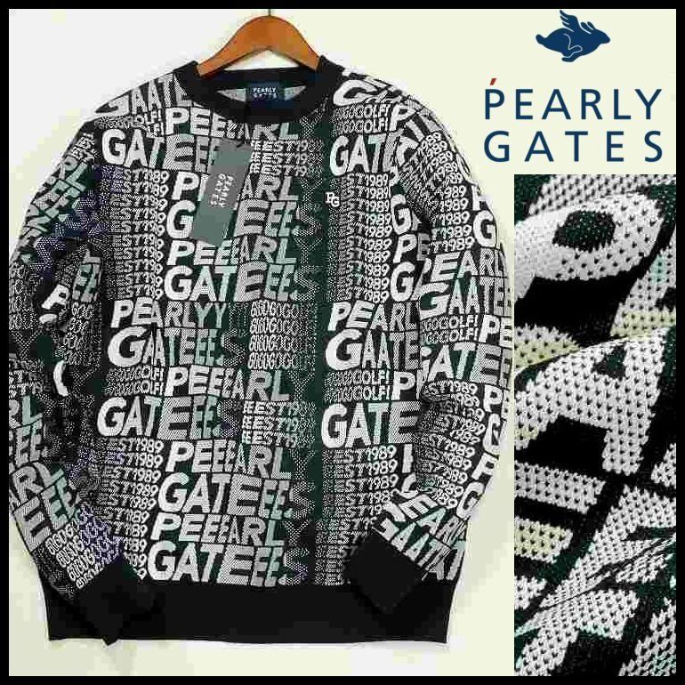 新品 パーリーゲイツ 光栓クルーネックプルオーバー 6(XL) 濃紺 グラデーションロゴ ストレッチ 防透 PEARLY GATES メンズ  定価37,400円 - メルカリ