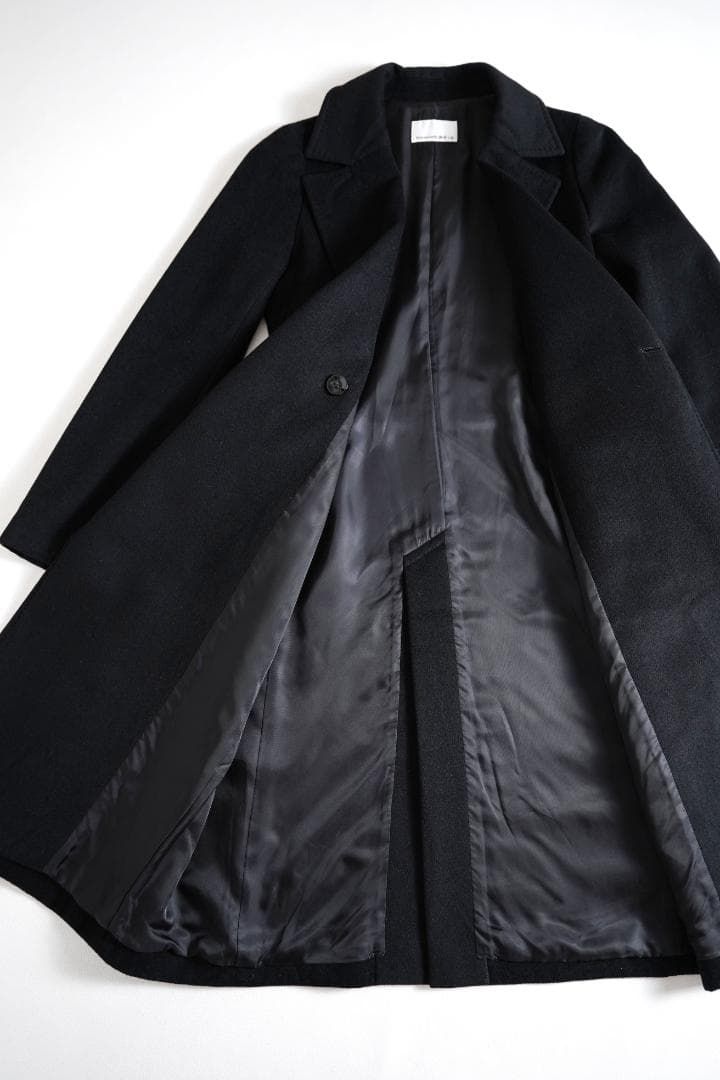 646y*エムプルミエ カシミヤ100% ベルテッドロングコート - メルカリ