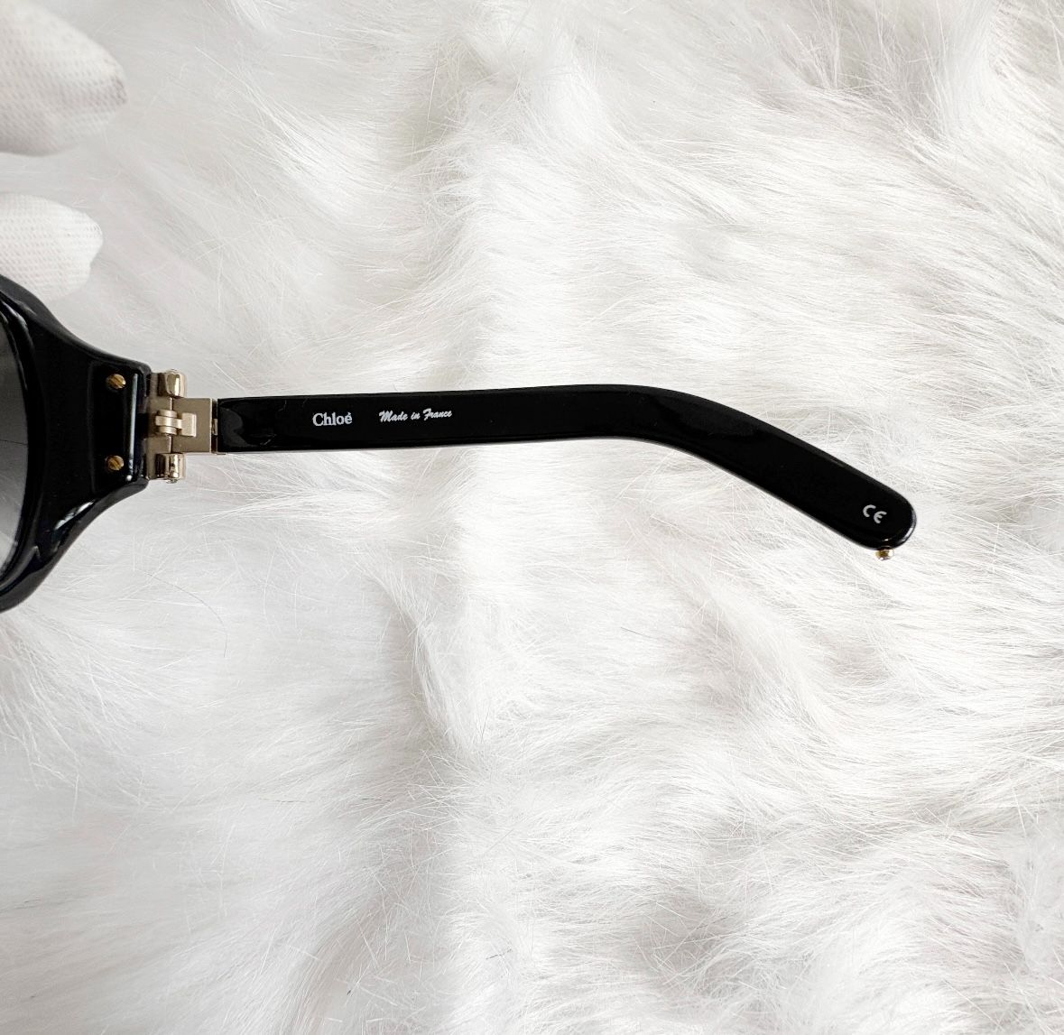 美品】Chloé（クロエ） サングラス CL 2273-B ブラック ゴールド金具