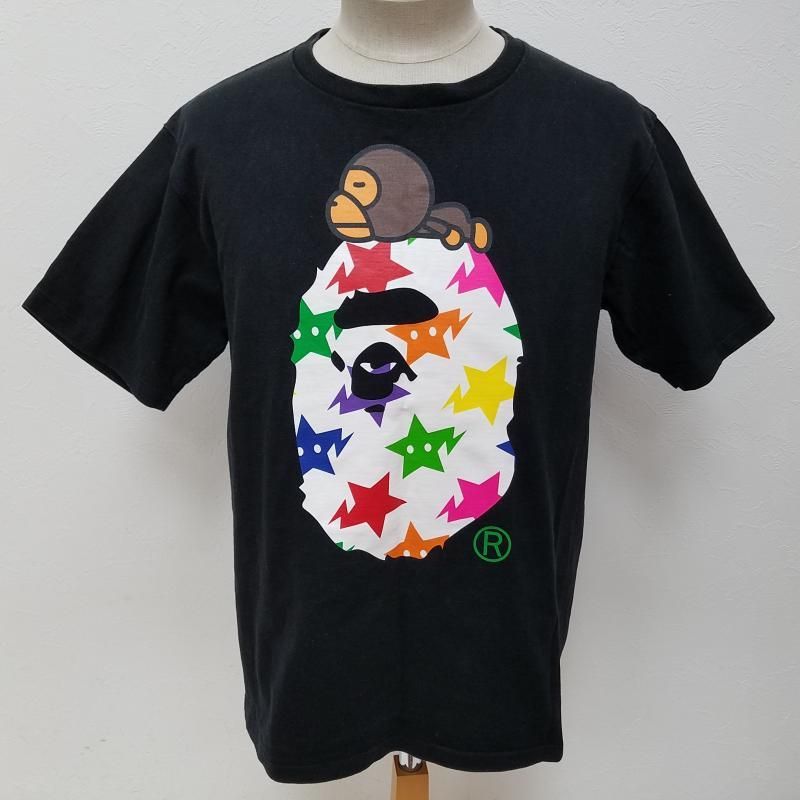 アベイシングエイプ　Tシャツ　2XL　ブラック　キラキラプリント　スタバロゴ