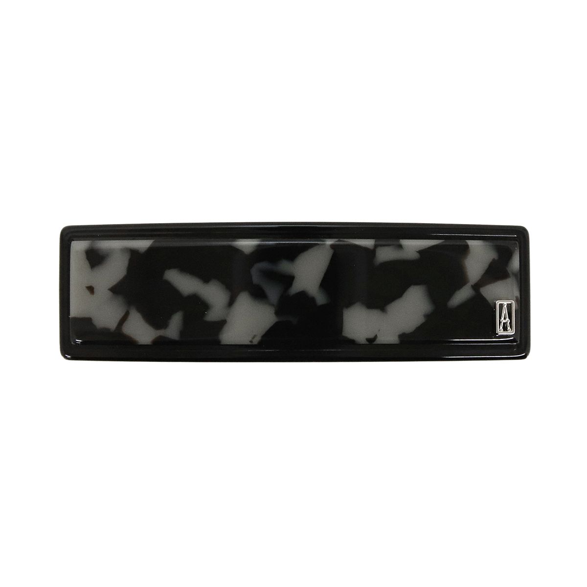 アレクサンドル ドゥ パリ ALEXANDRE DE PARIS ヘアアクセサリー バレッタ AA6 14277 02A21 GN ALBINOS NOIR リズレ バータイプ ヘアクリップ 髪留め レディース ブラック系