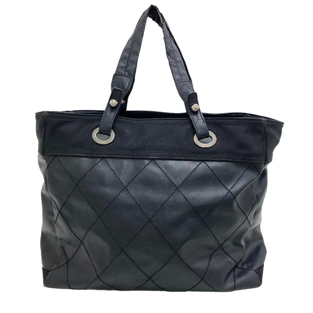 CHANEL/シャネル パリビアリッツGM ココマーク コーティングキャンバス