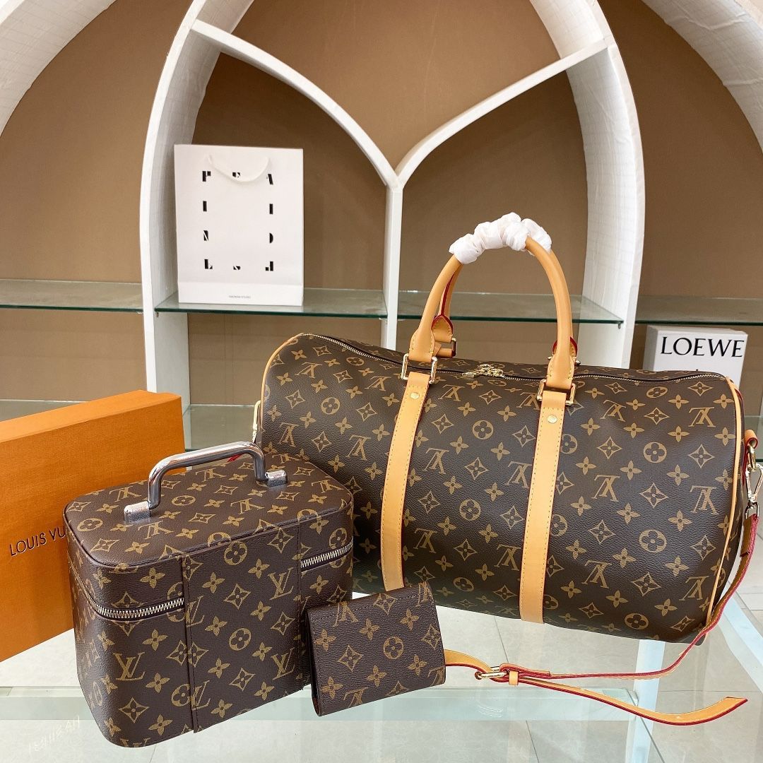 LOUIS VUITTON ルイヴィトン ボストンバッグ 化粧バッグ 財布 3点 
