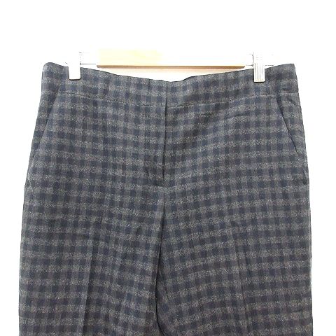 大切な セオリー ウール チェック スラックス テーパードパンツ Theory パンツ