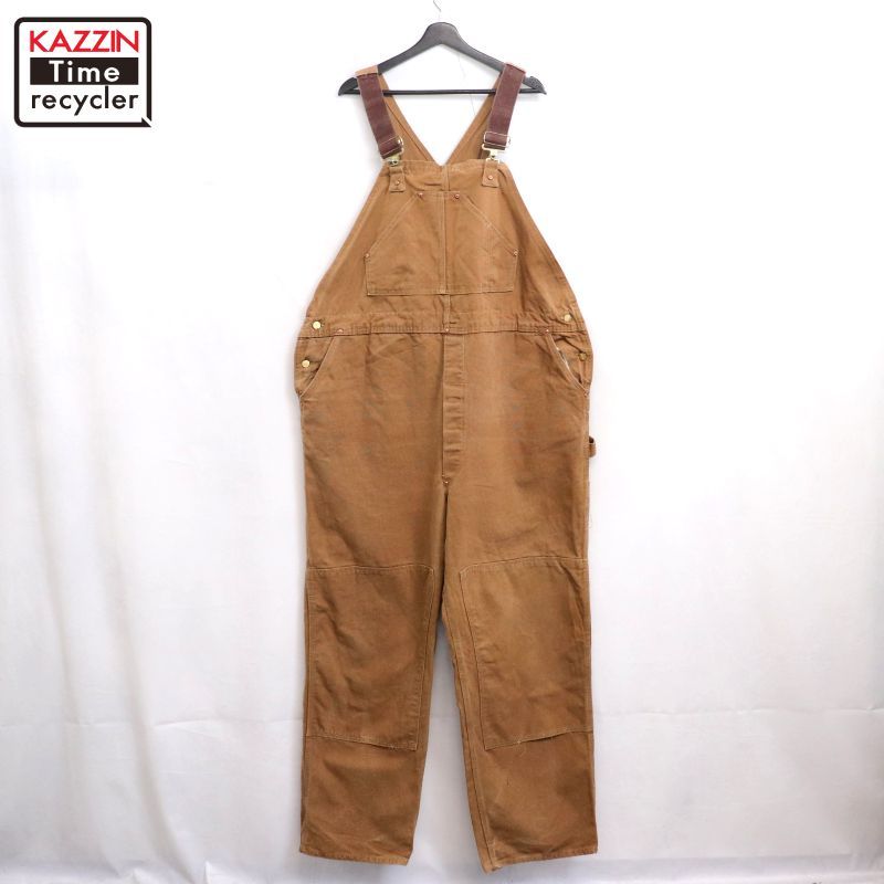 60s Carhartt ダック 山ポケ プリントタグ オーバーオール メンズ XL~サイズ相当 ビッグサイズ オーバーサイズ
