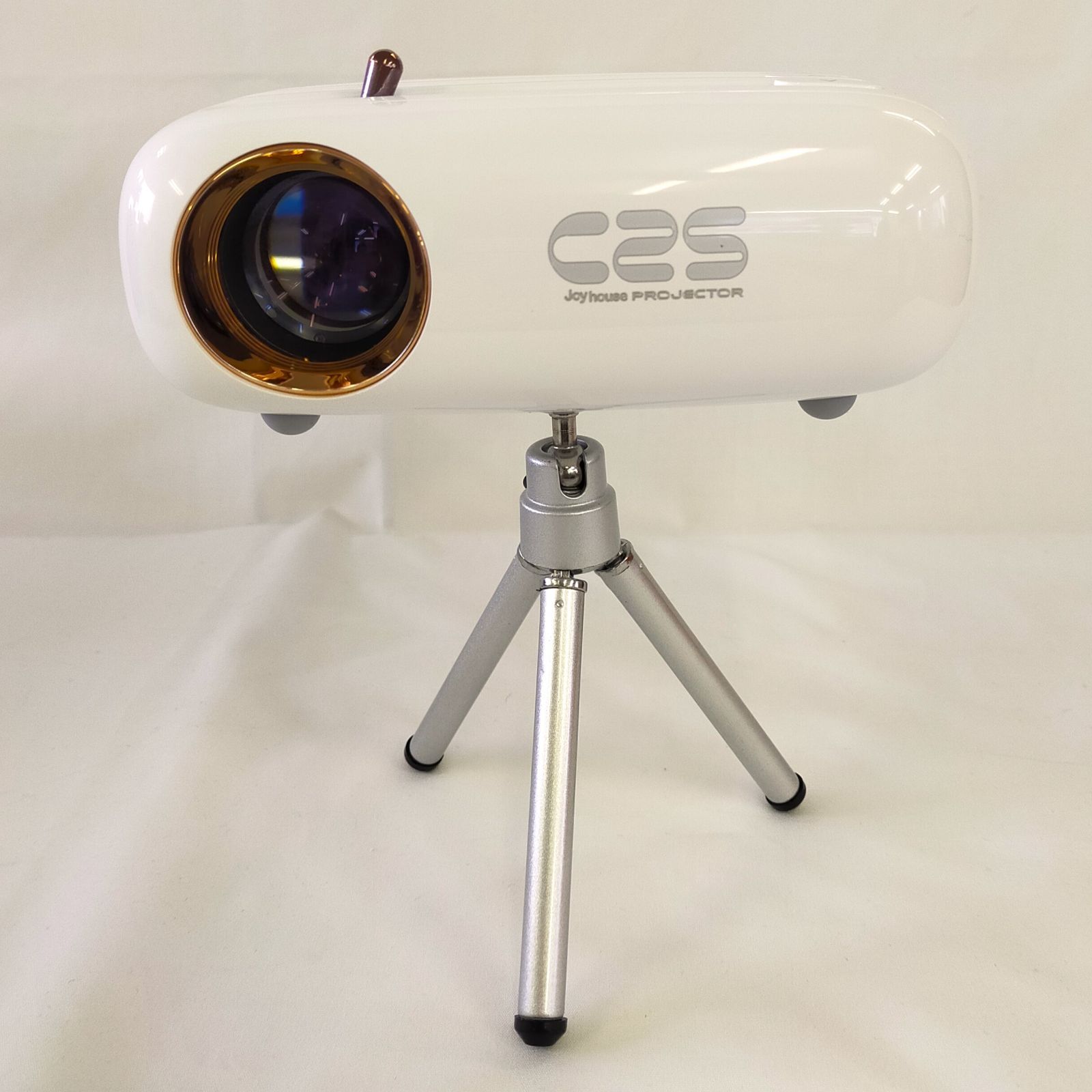 ジャンク品 Joy House 小型プロジェクター blutooth 5.1搭載 1080PフルHD対応 WiFi接続 ホワイト E08 PSEマークあり 9900214 301