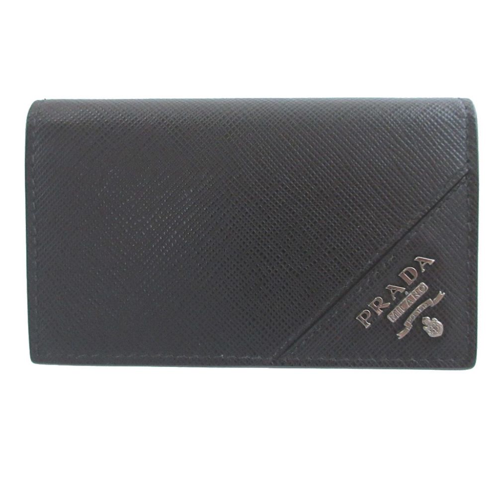 プラダ サフィアーノレザー ブラック 黒 カードケース 1325 PRADA