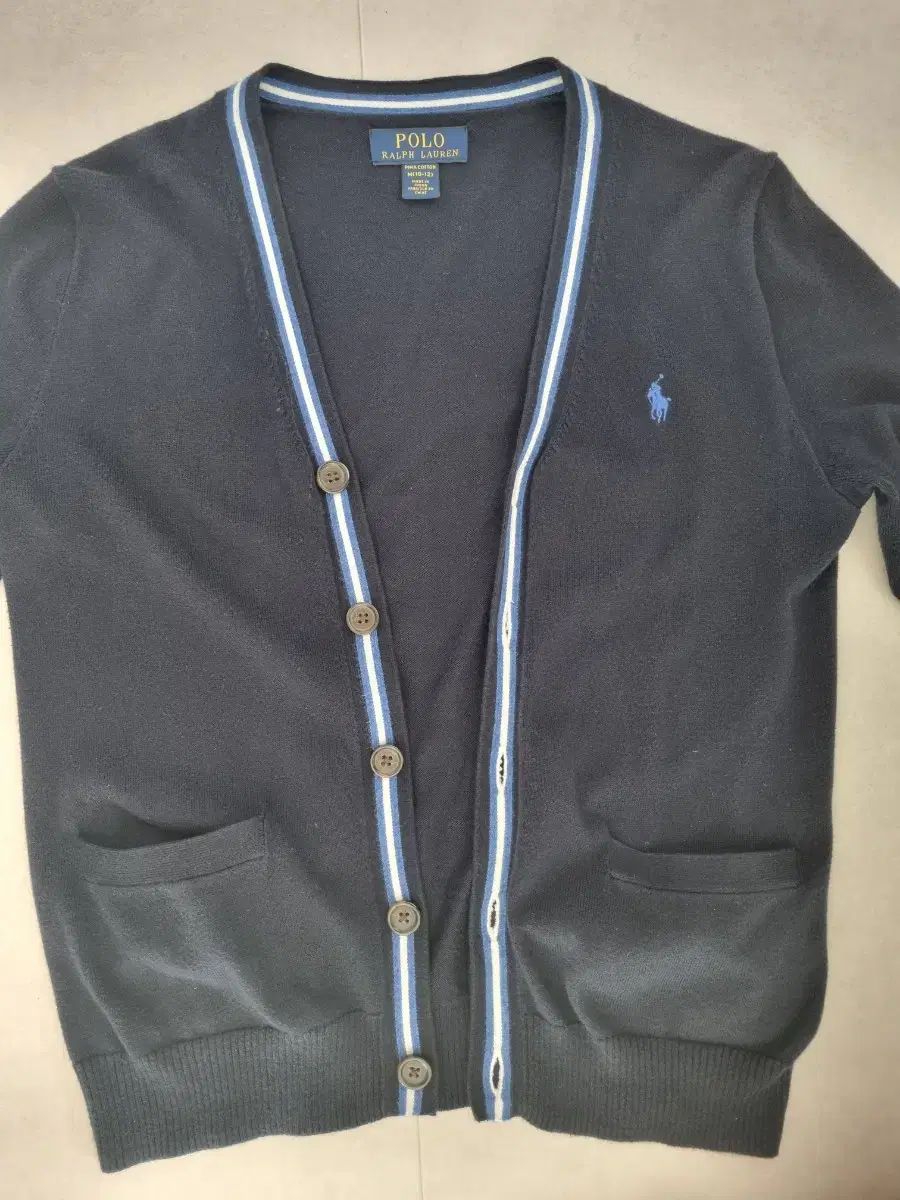 ポロ Ralph Lauren(ラルフローレン) ネイビー カーディガン ジュニア M 