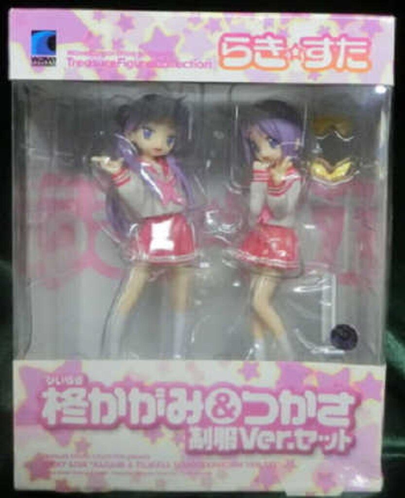 wave トレジャーフィギュアコレクションシリーズ 柊かがみu0026つかさ 制服ver セット