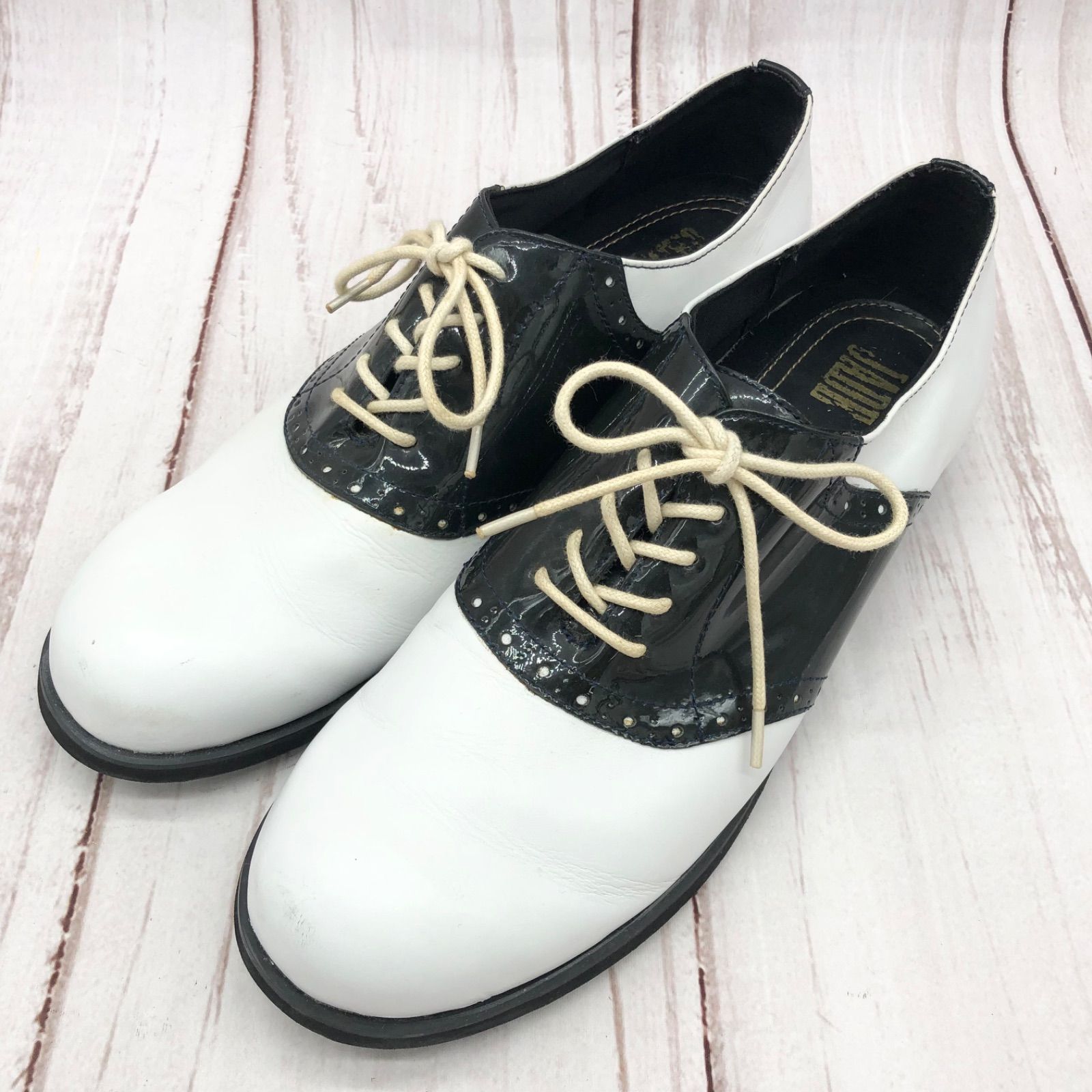JADE ジェイド レザー ダンス シューズ メンズ 27cm ホワイト