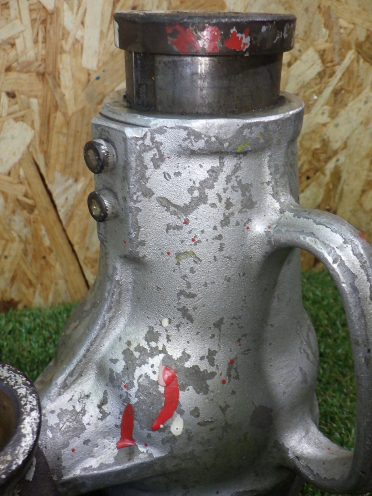 ◆大阪ジャッキ AJ-1008 アルミニウム ジャーナルジャッキ 最低 最高位 175～255mm 10トン 10TON 2台セット △▽8890 未使用 大阪ジャッキ アルミニウムジャッキ ジャーナル