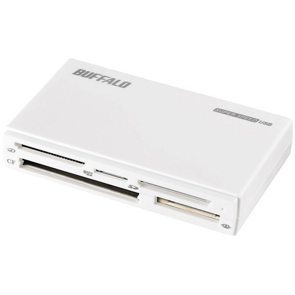 バッファロー（サプライ） USB3.0 マルチカードリーダー ハイエンドモデル ホワイト BSCR500U3WH