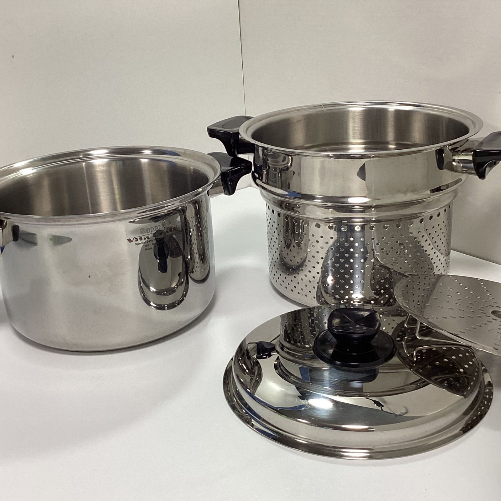 ビタクラフトVitaCraft スーパー5 両手鍋No.5126 5.5L IH対応 …e.s