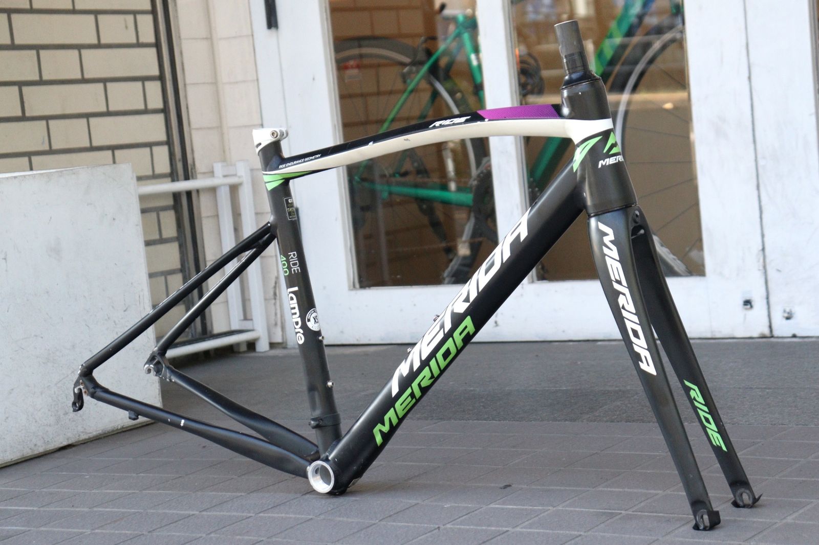メリダ MERIDA RIDE400 LAMPRE 2015モデル XSサイズ アルミ ロードバイク フレームセット 横浜店