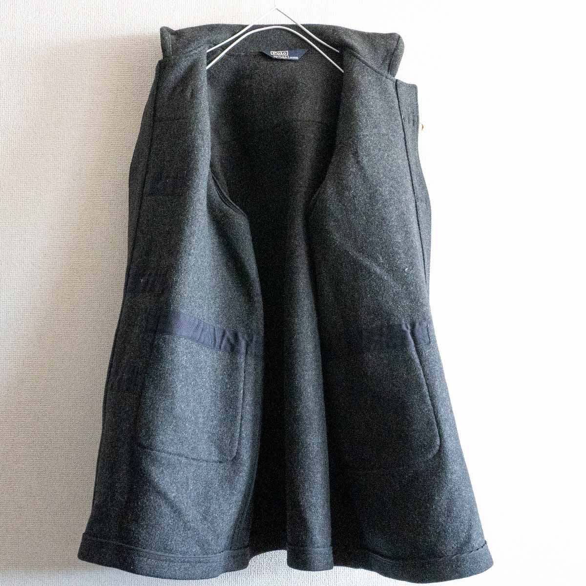 Polo by Ralph Lauren 灰色ダッフルコート 中古・古着通販】POLO RALPH LAUREN (ポロ・ラルフローレン) 90s