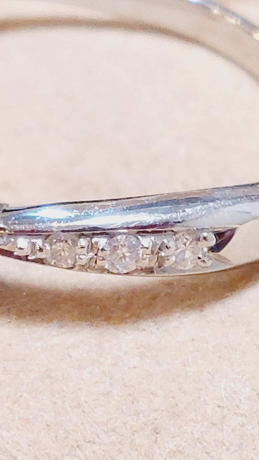 PT900パライバトルマリン0.04ダイヤ0.27きらりんリング