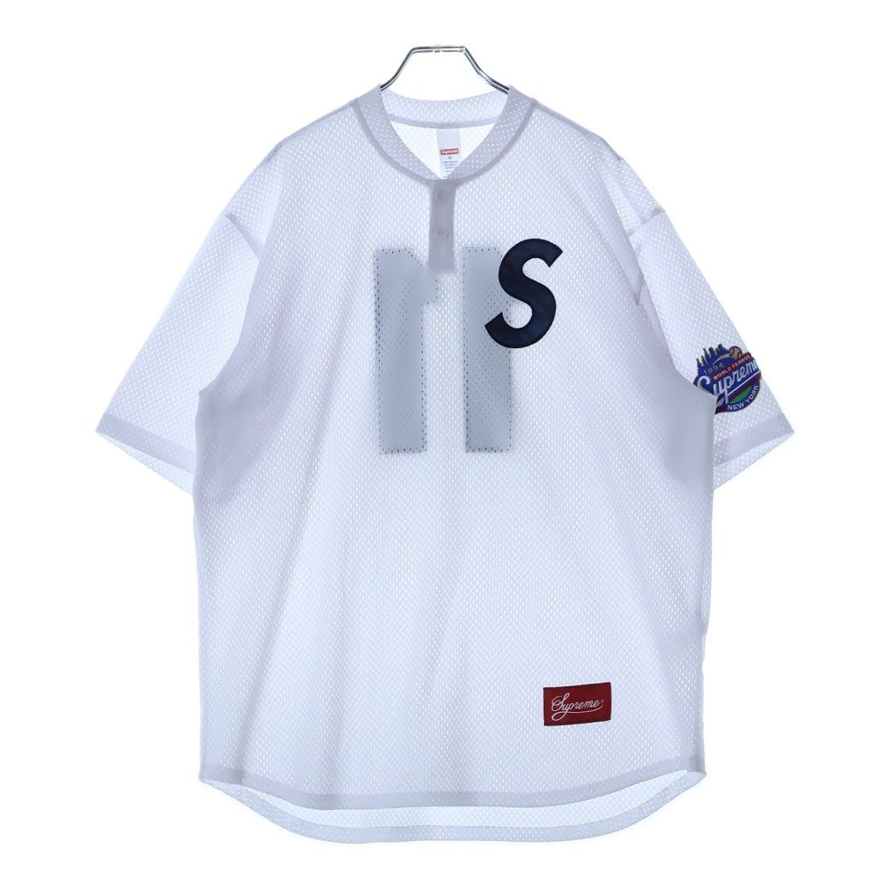 SUPREME (シュプリーム) 25SS S Logo Baseball Henleyメッシュ S