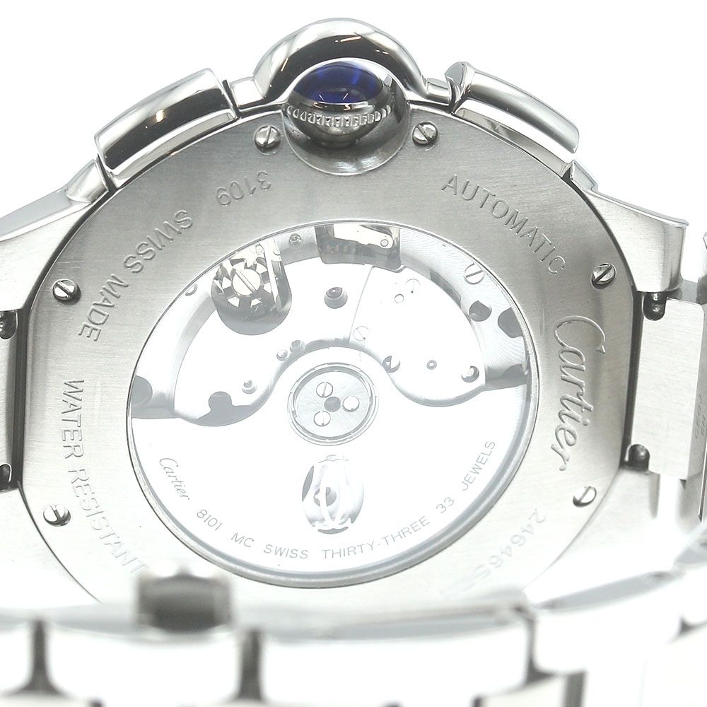 カルティエ CARTIER W6920002 バロンブルーXL デイト クロノグラフ  