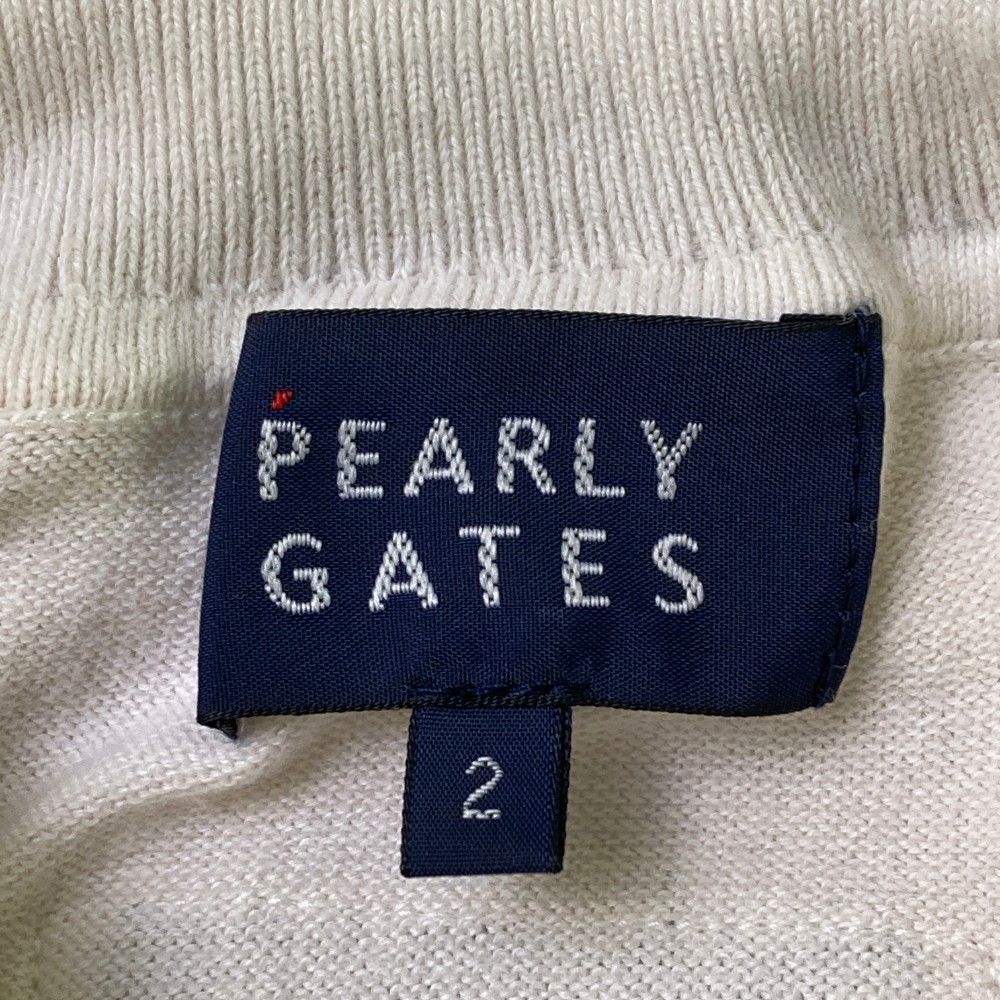 サイズ：2 PEARLY GATES パーリーゲイツ  長袖 ニットセーター  ホワイト系 [240101461020] ゴルフウェア レディース ストスト サイズ：2 PEARLY GATES パーリーゲイツ 長袖 ニットセーター