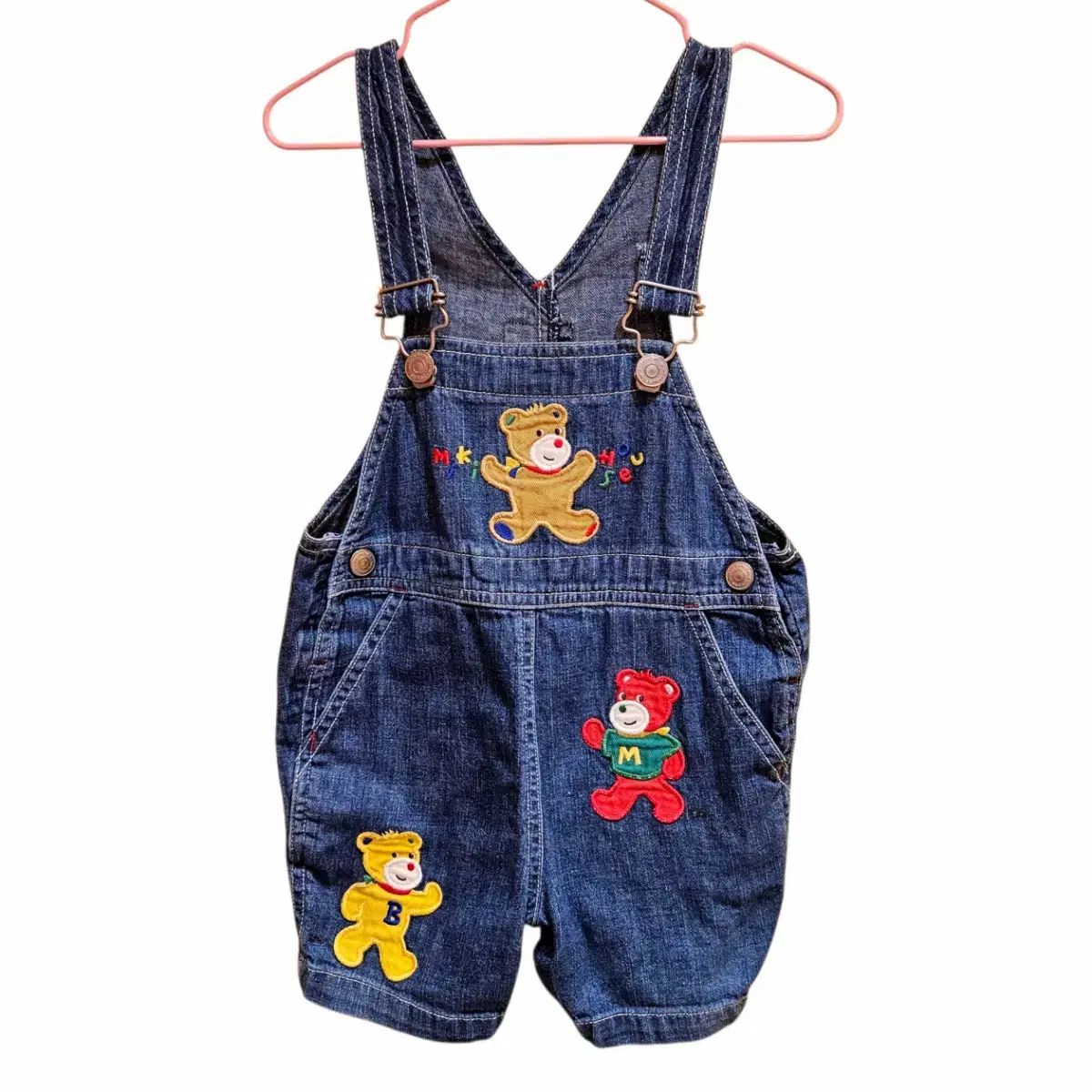 注文 ミキハウス レトロ ベア オーバーオール 80