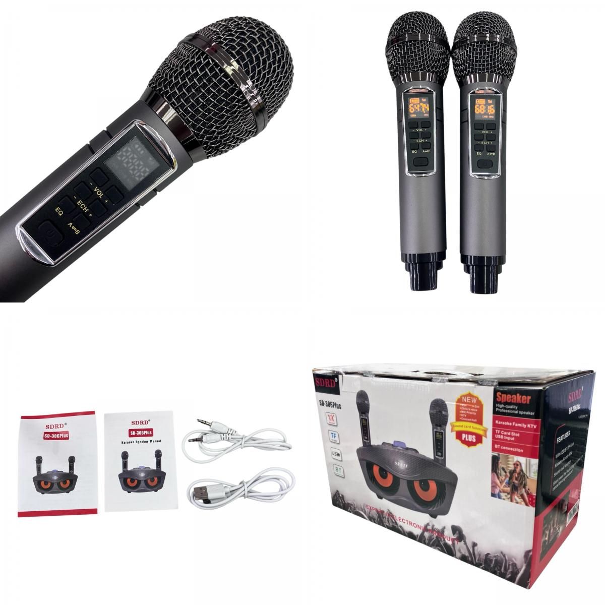 SDRD カラオケマイクワイヤレス２本 Amazon.co.jp: SDRD カラオケ Bluetooth マイク2本 カラオケマイク