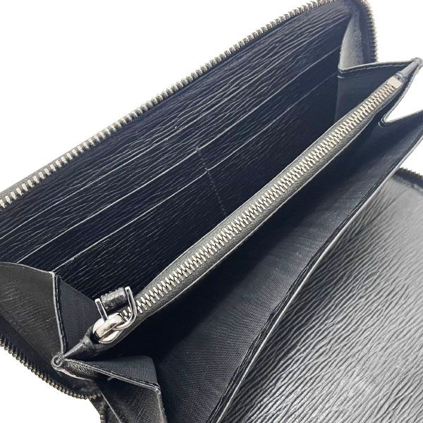  サルヴァトーレ フェラガモ 長財布 ロゴプレート ラウンドファスナー長財布 レザー 革 ブラック 黒 66 9102 Salvatore Ferragamo オーガナイザー 財布 ロングウォレット ウォレット サイフ メンズ 紳士 男性 その他 折り財布