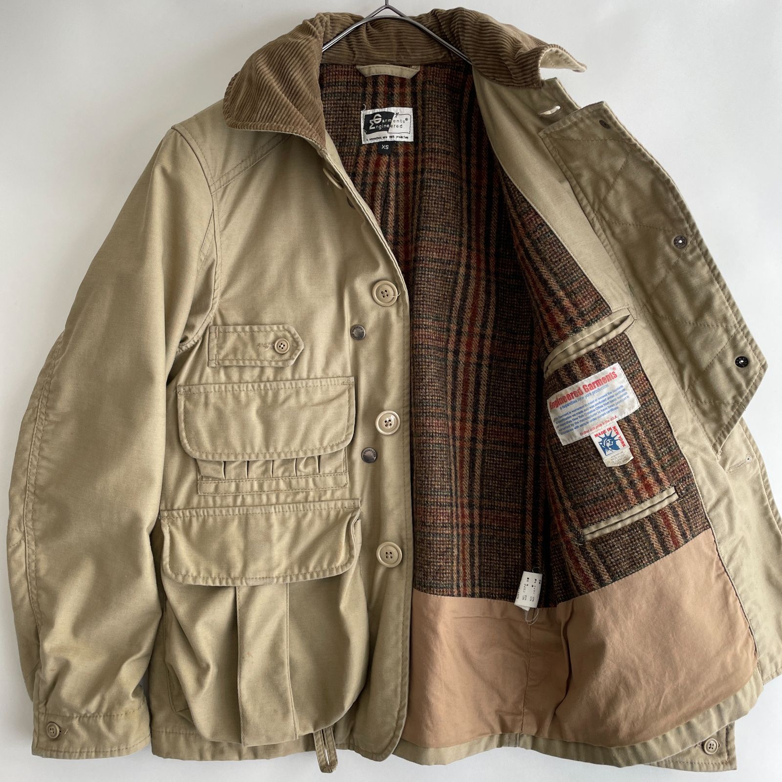 ENGINEERED GARMENTS ハンティングコート　ベージュ　XS ENGINEERED GARMENTS ハンティングコート ベージュ XS（【初期