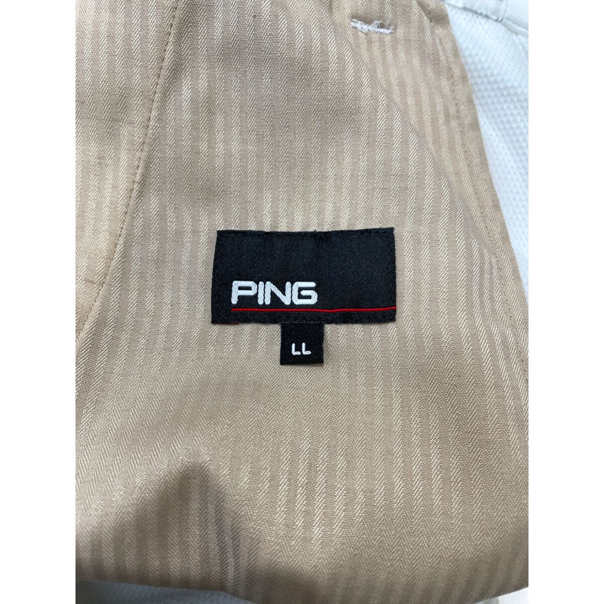 PING - coco 中古 ピン PING メンズ ジョガーパンツ LL 白 ホワイト ウエストゴム シンプル 春夏 PING - coco 中古 ピン PING メンズ ジョガーパンツ LL 白