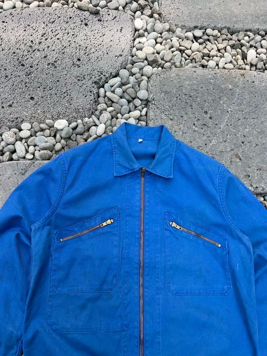 60sフレンチAdolphe Lafont サイクリストメカニック　ワークJKT DEAD STOCK】60s Adolphe lafont French Work Vintage White