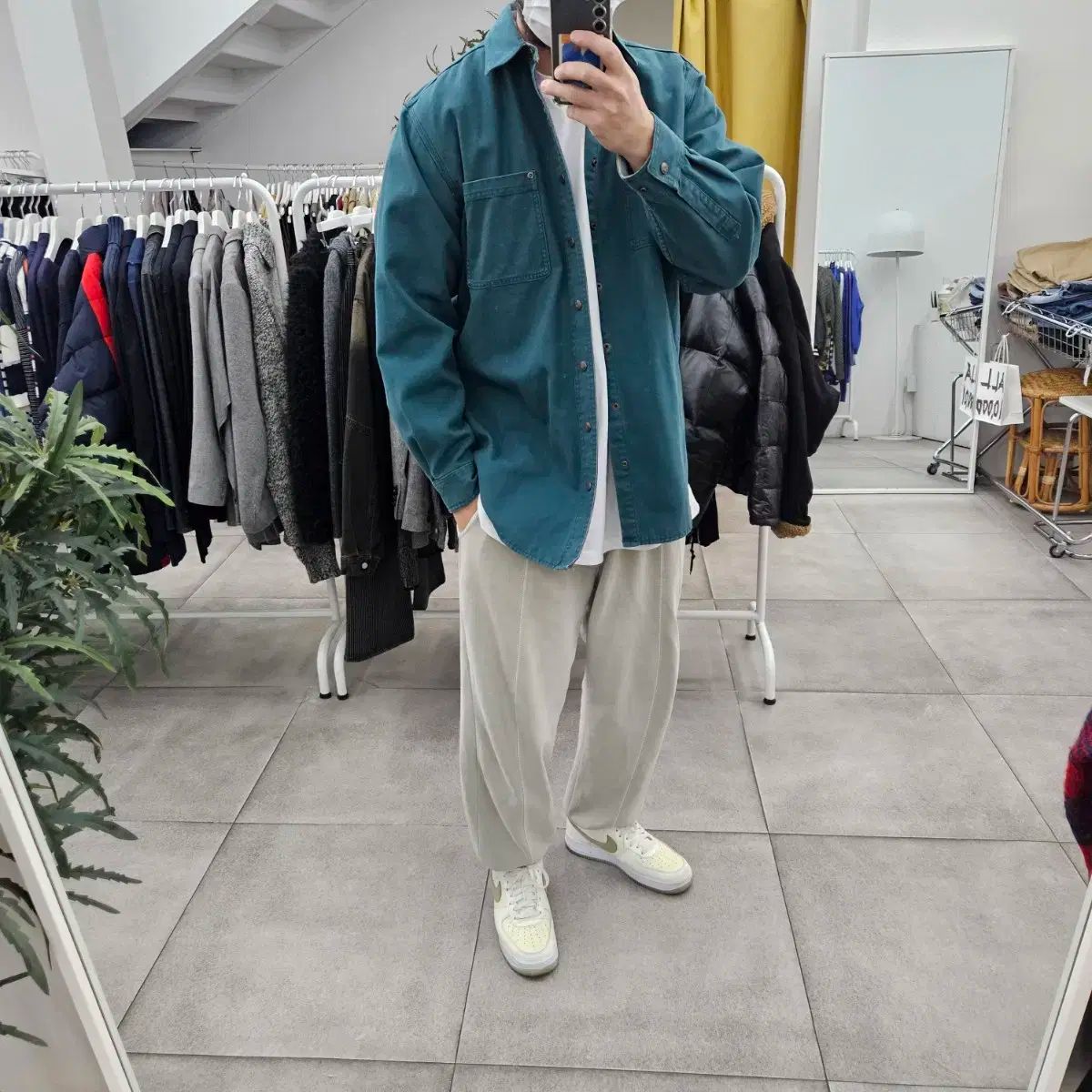 L BEAN L.L.Bean(L・L・ビーン) ワークシャツ シャツジャケット ワークジャケット ターコイズ 105 XL