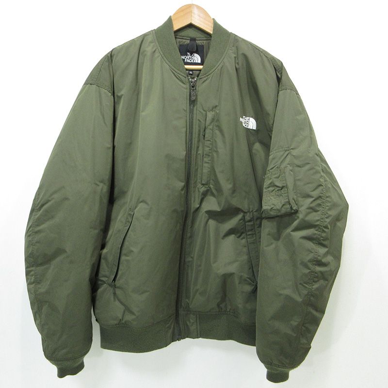 三重本店 THE NORTH FACE ザ ノースフェイス MA1 INSULATION BOMBER JACKET インサレーションボンバージャケット NY82452 カーキグリーン サイズ XL 92