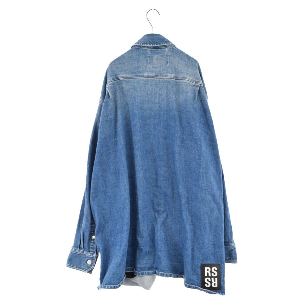 RAF SIMONS (ラフシモンズ) 19AW Big fit denim shirt 192-727B パッチ